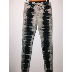 Joes Jeans Skinny Tie Dye Black Storm Jeans